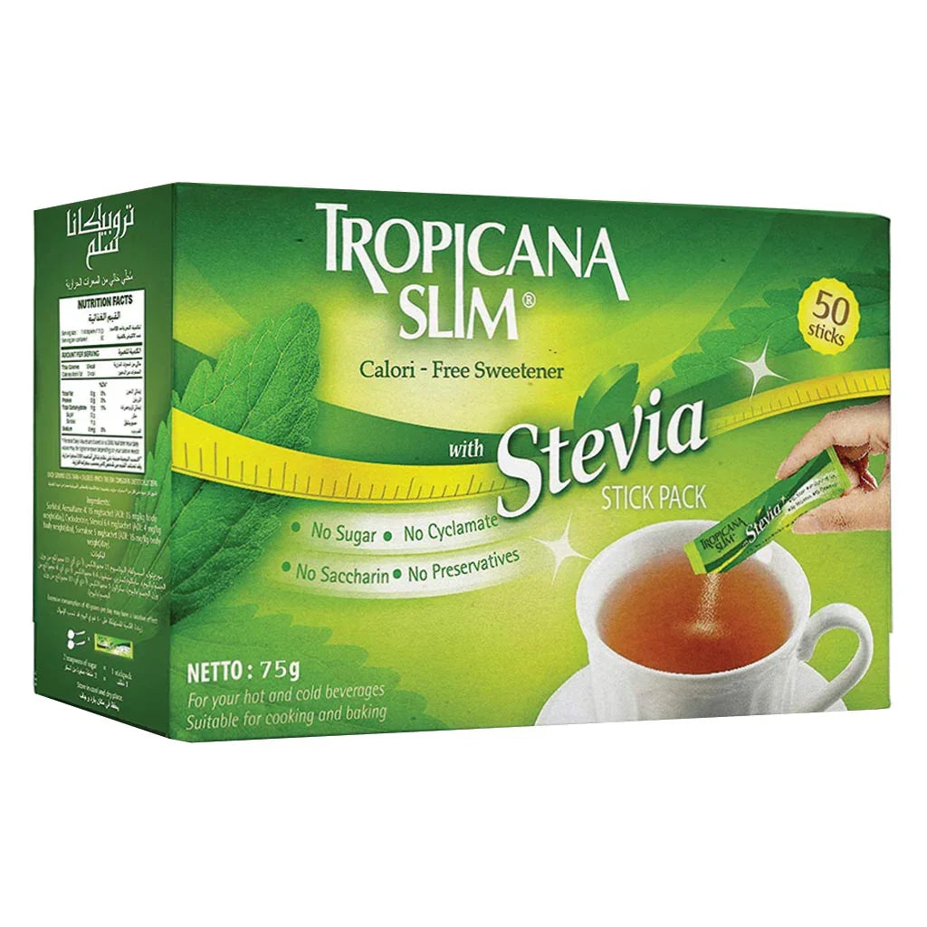 Tropicana Slim® Calori - Free Sweetener With Stevia Stick 50's - Easy Pharmacy LLC