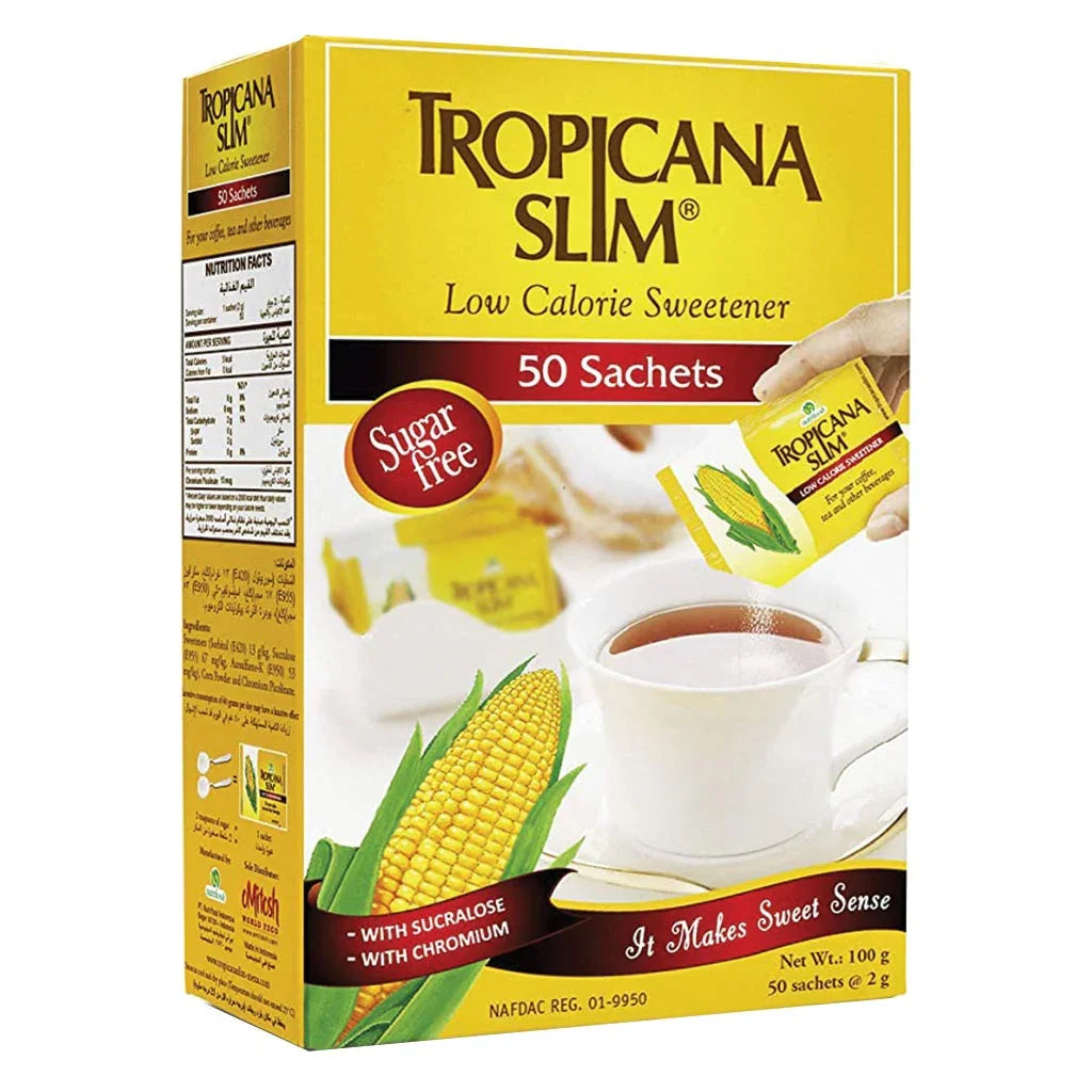 Tropicana Slim® Low Calorie Sweetener Sachet 50's - Easy Pharmacy LLC