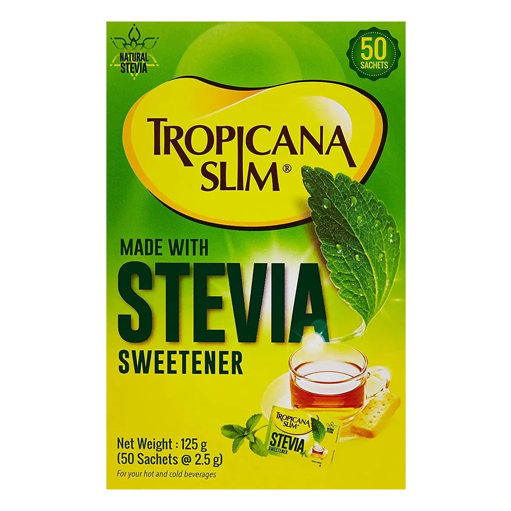 Tropicana Slim Made With Stevia Sweetener Sachets 2.5 g 50's - Easy Pharmacy LLC