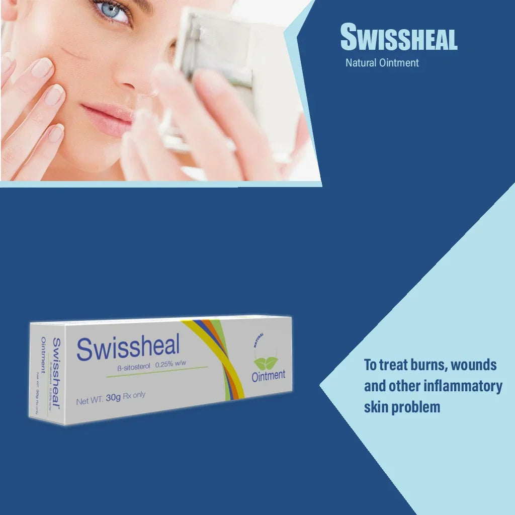 Swissheal 0.25% Topical Skin Ointment for Burns & Wounds 30g - Easy Pharmacy LLC