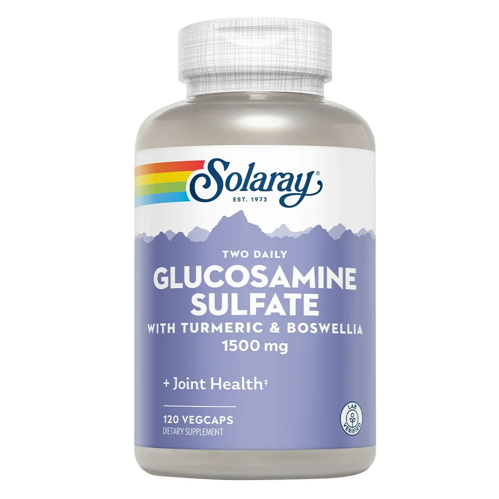 Solaray® Glucosamine Sulfate 1500 mg with Turmeric & Boswellia Veg Capsules 120's - Easy Pharmacy LLC