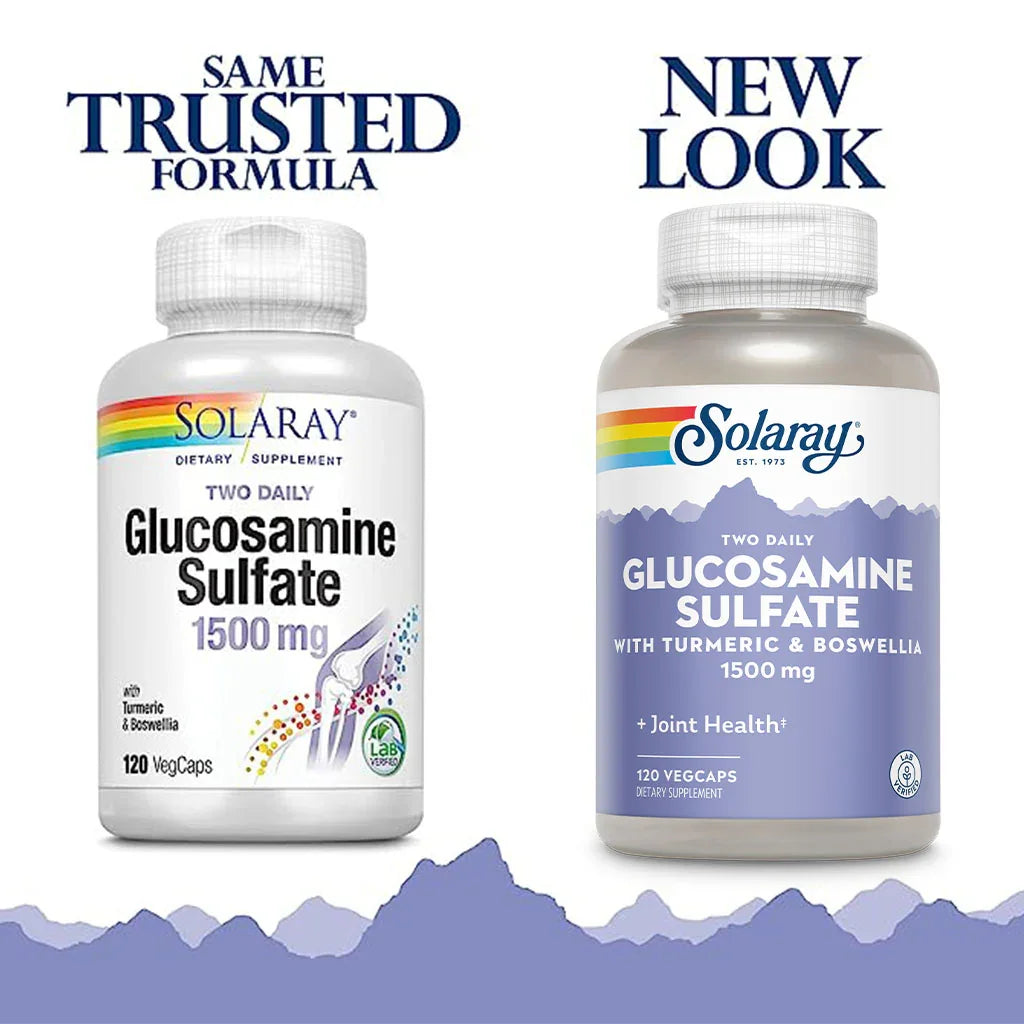 Solaray® Glucosamine Sulfate 1500 mg with Turmeric & Boswellia Veg Capsules 120's - Easy Pharmacy LLC