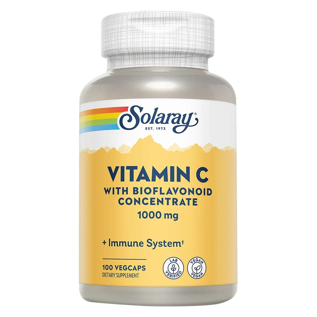 Solaray® Vitamin C With Bioflavonoid Concentrate 1000 mg Veg Capsules 100's - Easy Pharmacy LLC