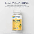 Solaray Vitamin D3 2000IU Lozenges for Bone Health, 60 Lozenges