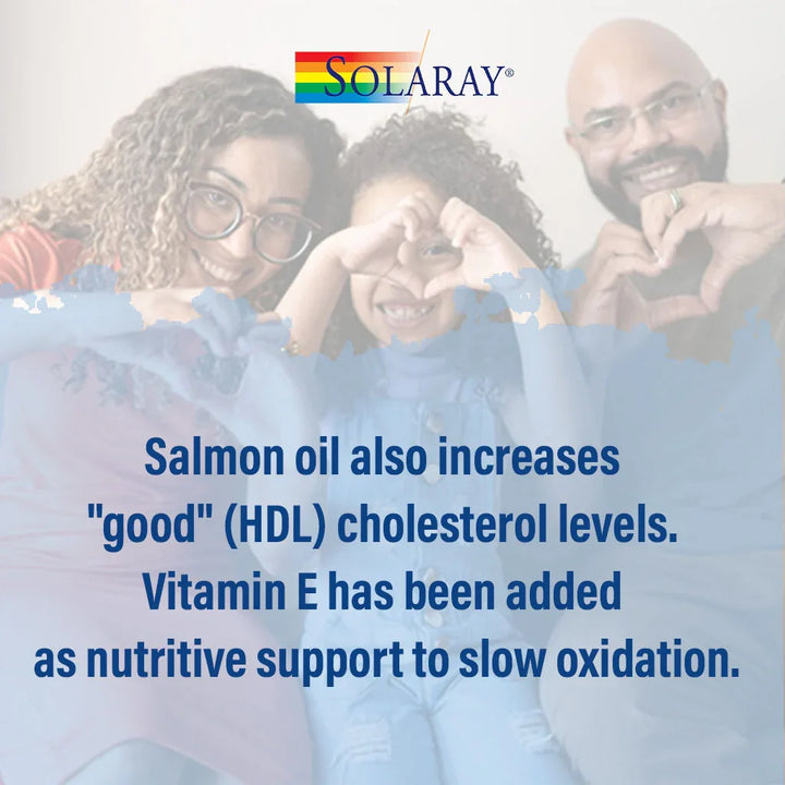 Solaray Salmon Oil 1000mg Omega 3 Fish Oil Supplement Softgels, Pack of 90's - Easy Pharmacy LLC