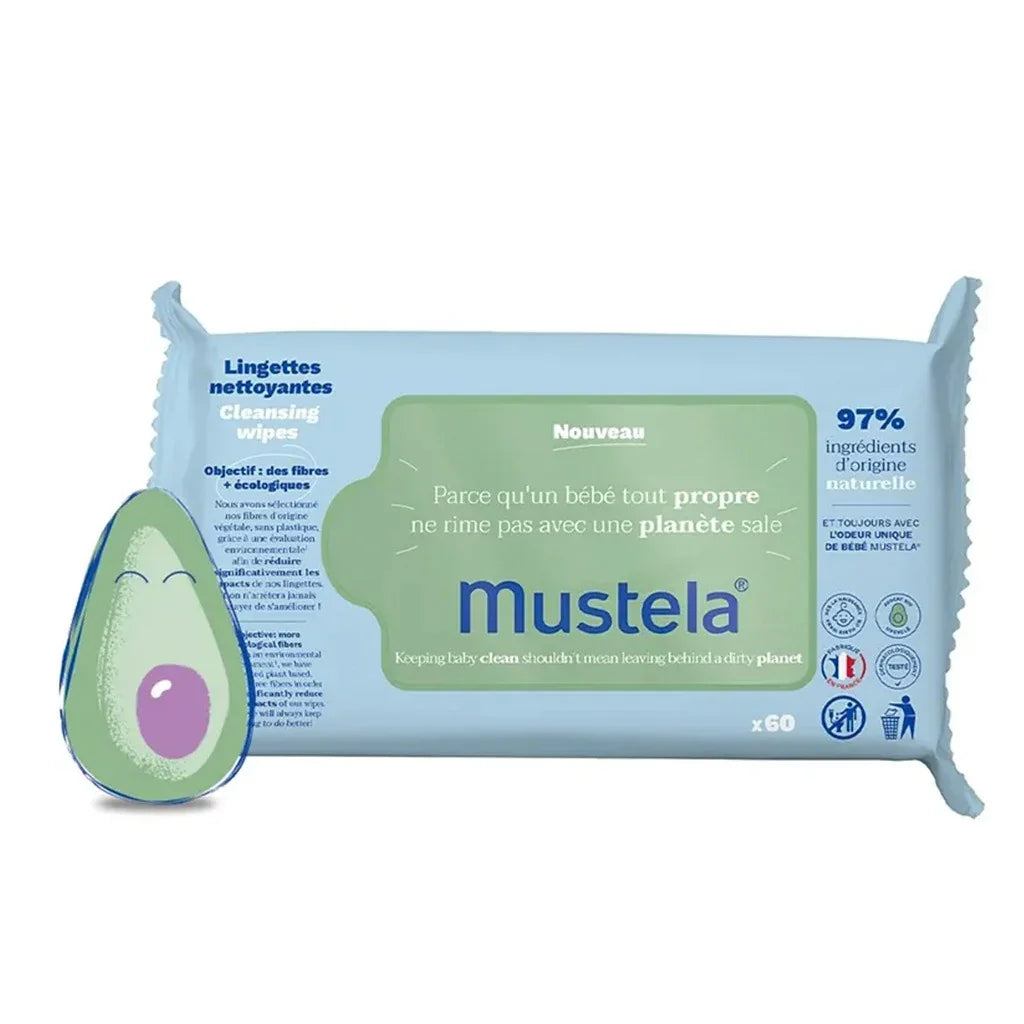 Mustela Baby Cleansing Wipes, Packs of 60's - Easy Pharmacy LLC