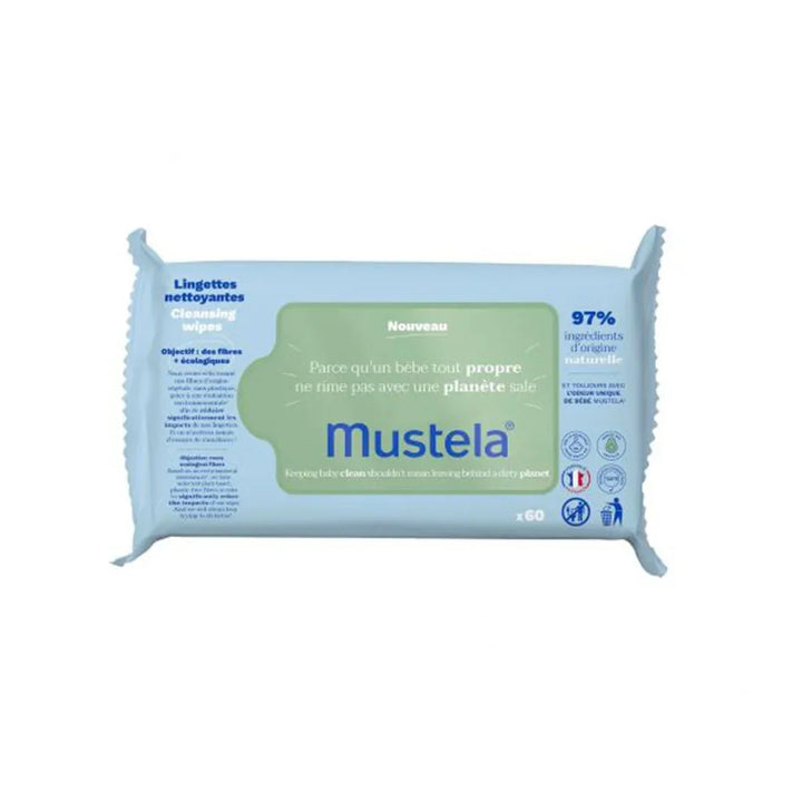 Mustela Baby Cleansing Wipes, Packs of 60's - Easy Pharmacy LLC