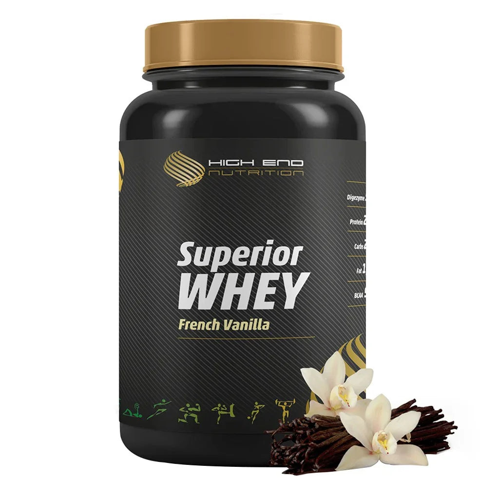 High End Nutrition Superior Whey French Vanilla Powder 908 g - Easy Pharmacy LLC