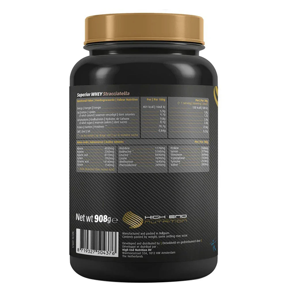 High End Nutrition Superior Whey Stracciatella Powder 908 g - Easy Pharmacy LLC