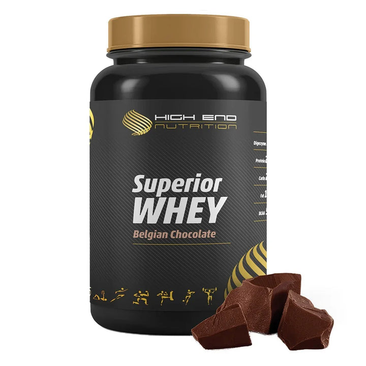 High End Nutrition Superior Whey Belgian Chocolate Powder 908 g - Easy Pharmacy LLC