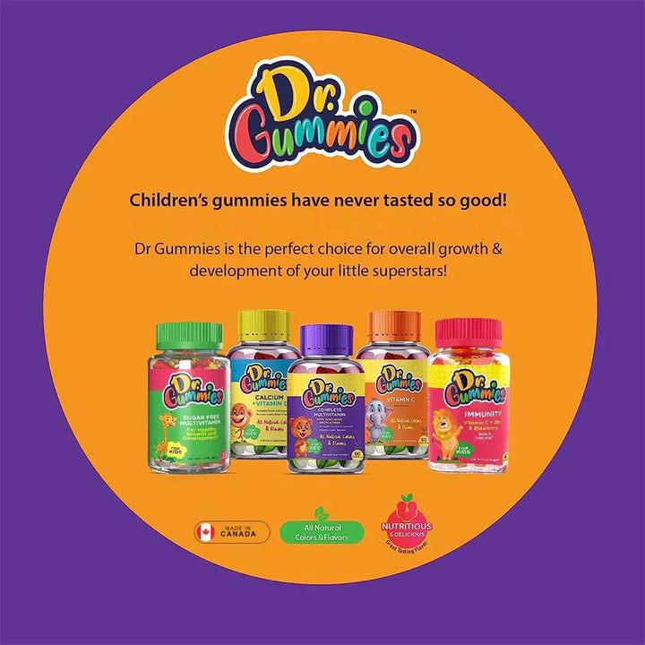 Dr. Gummies Immunity Booster Gummies With Vitamin C + Zinc & Elderberry For Kids, Pack of 60's - Easy Pharmacy LLC