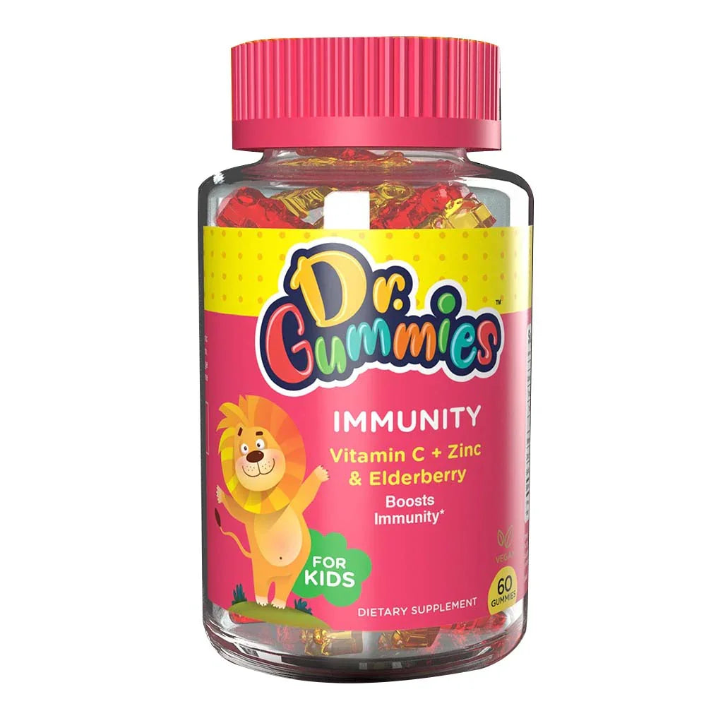 Dr. Gummies Immunity Booster Gummies With Vitamin C + Zinc & Elderberry For Kids, Pack of 60's - Easy Pharmacy LLC