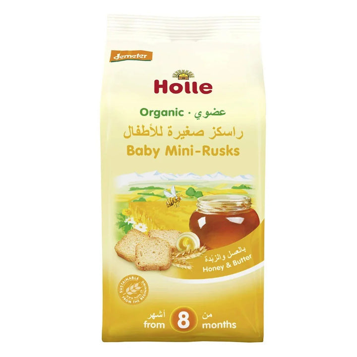 Holle Organic Baby Mini Rusks Honey And Butter 100 g - Easy Pharmacy LLC