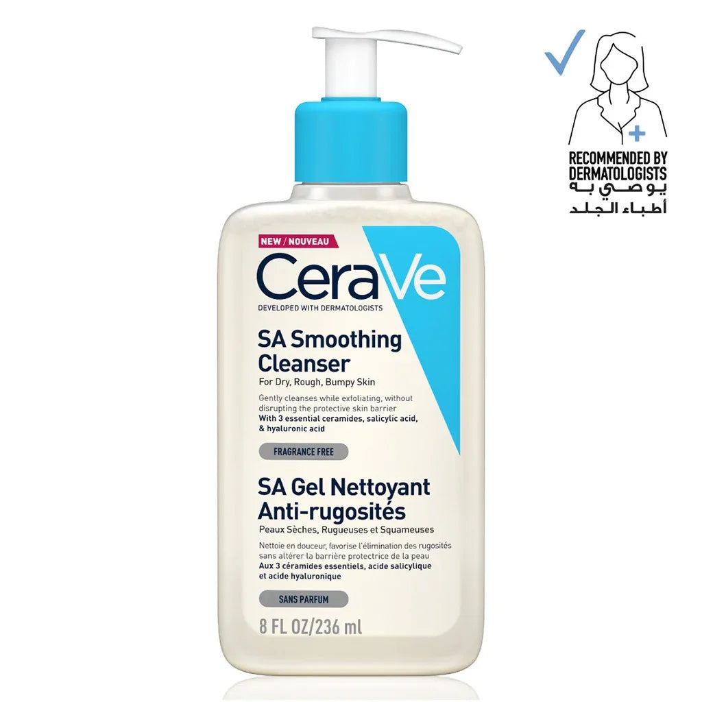 CeraVe SA Smoothing Cleanser With Salicylic acid For Dry & Rough Skin 236ml - Easy Pharmacy LLC