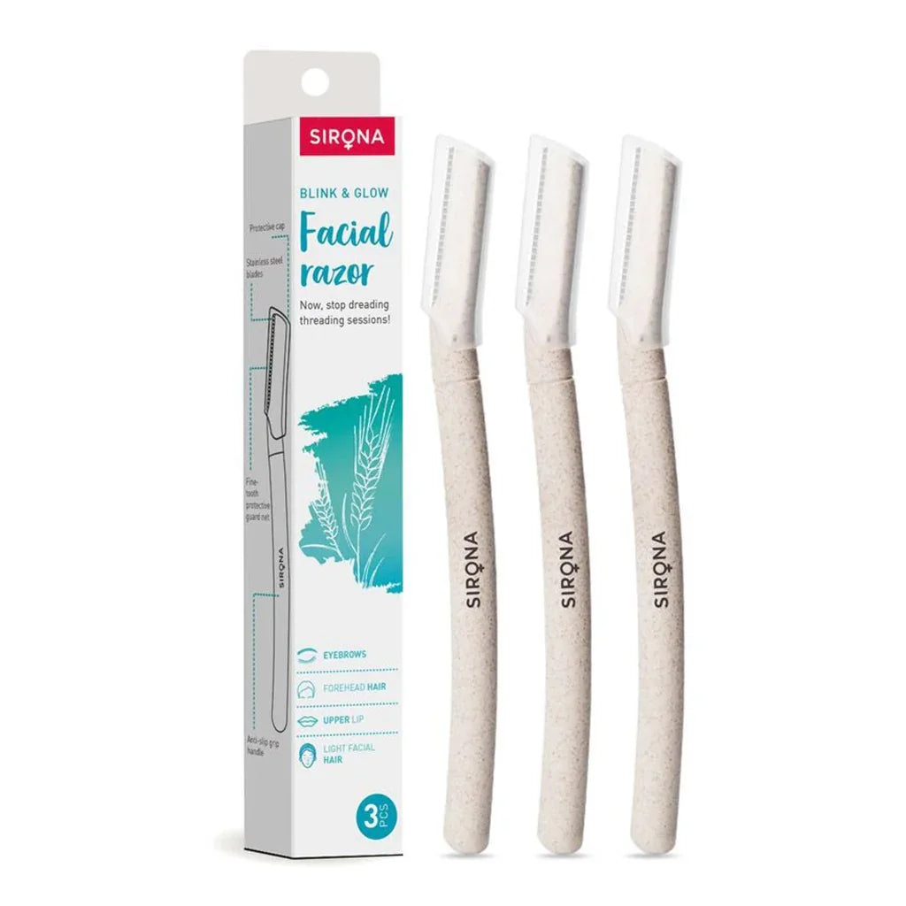 Sirona Blink & Glow Facial Razor 3's - Easy Pharmacy LLC