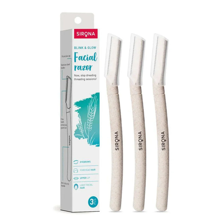 Sirona Blink & Glow Facial Razor 3's - Easy Pharmacy LLC