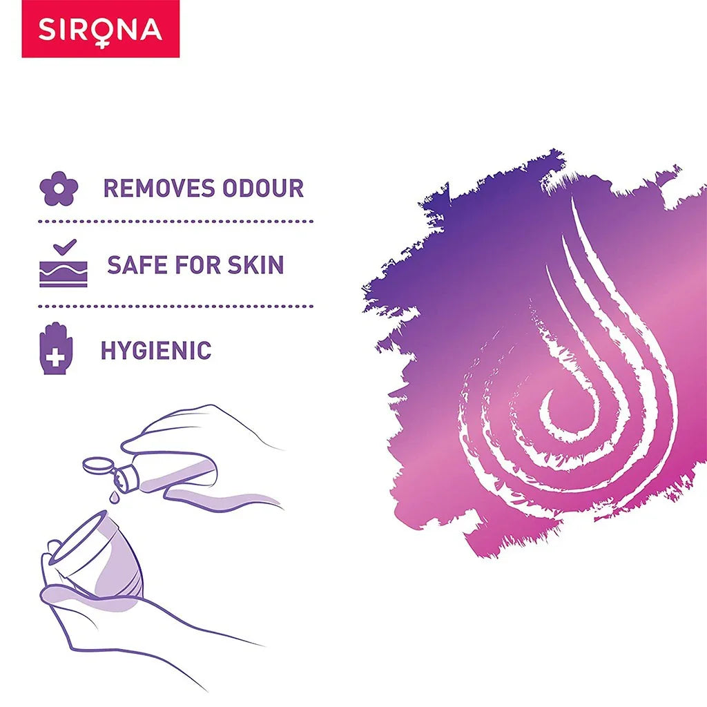 Sirona Hygienic Menstrual Cup Wash 100 mL - Easy Pharmacy LLC