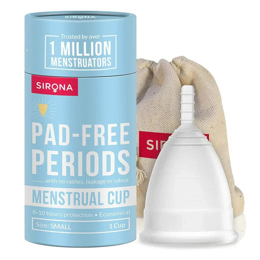 Sirona Reusable Menstrual Cup With Pouch Small 1's - Easy Pharmacy LLC