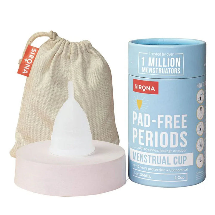 Sirona Reusable Menstrual Cup With Pouch Small 1's - Easy Pharmacy LLC