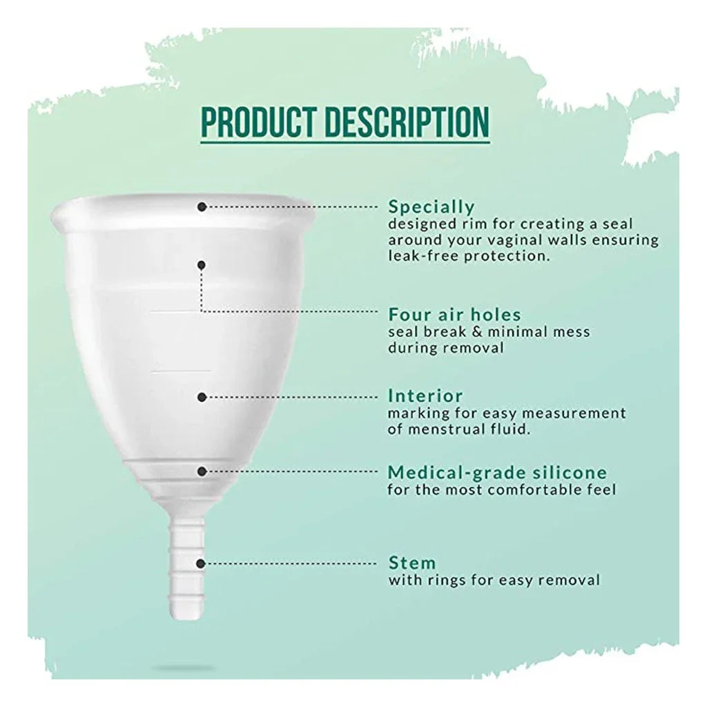 Sirona Reusable Menstrual Cup With Pouch Small 1's - Easy Pharmacy LLC