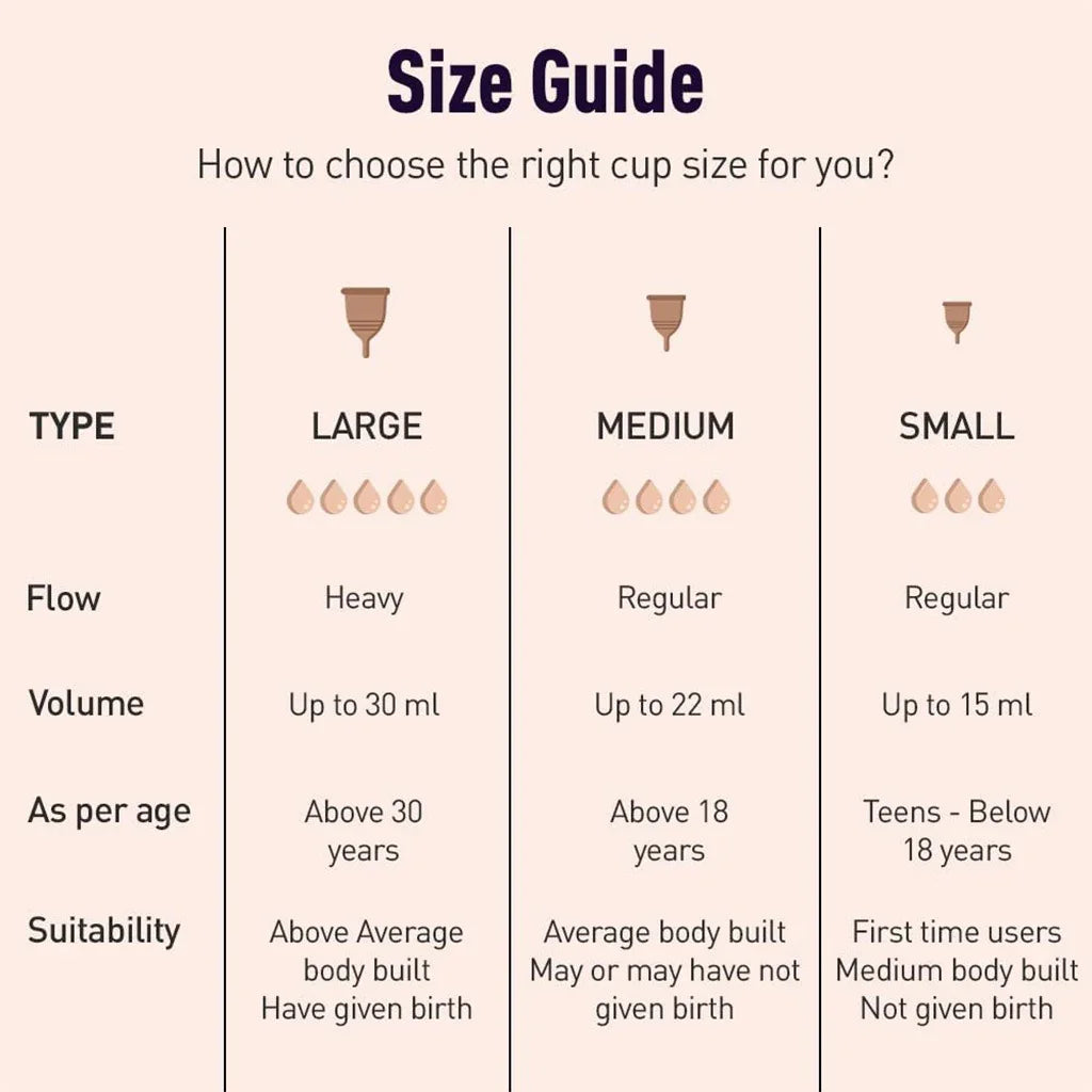 Sirona Reusable Menstrual Cup With Pouch Medium 1's - Easy Pharmacy LLC