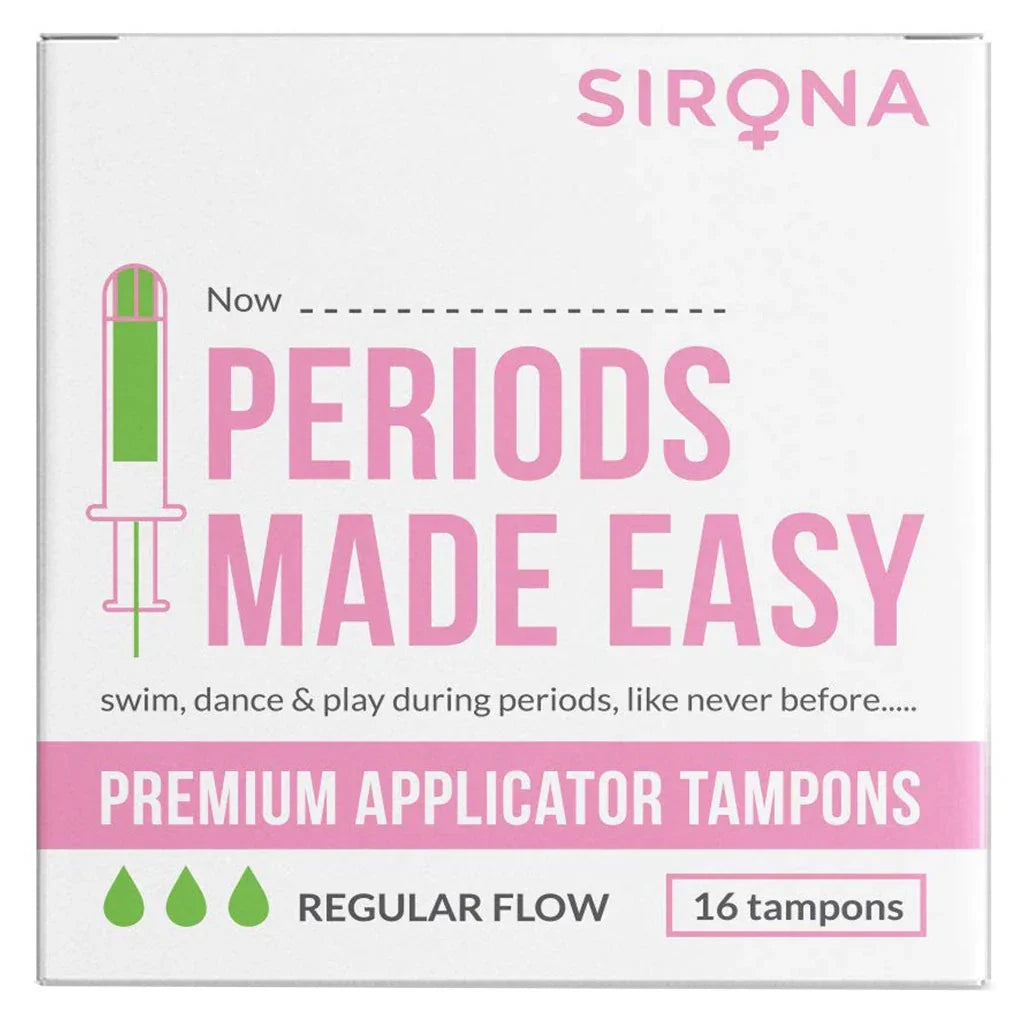Sirona Now Periods Made Easy Premium Applicator Tampons Normal Flow 16's - Easy Pharmacy LLC