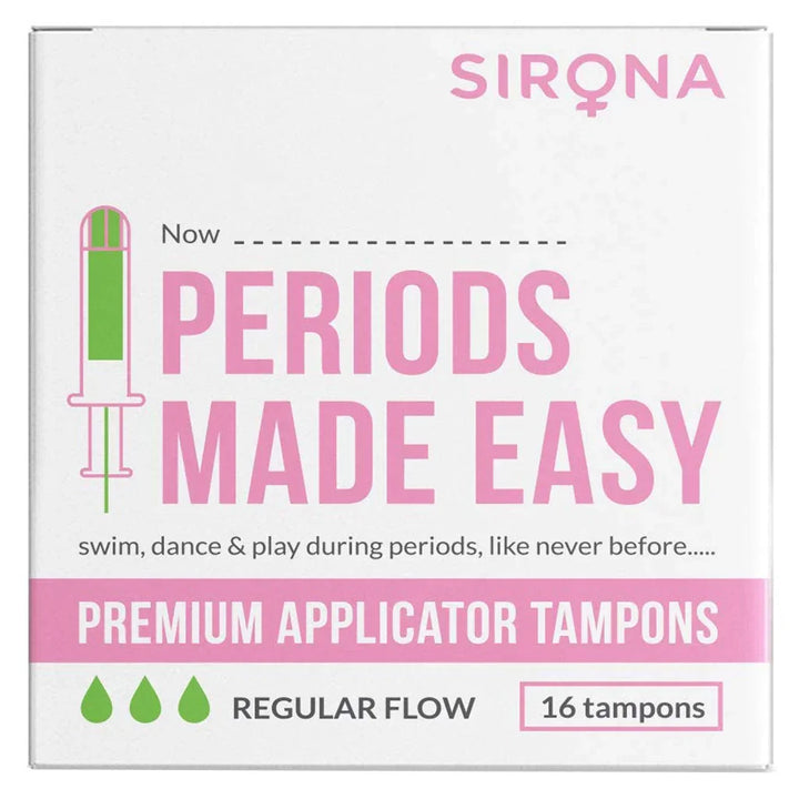 Sirona Now Periods Made Easy Premium Applicator Tampons Normal Flow 16's - Easy Pharmacy LLC