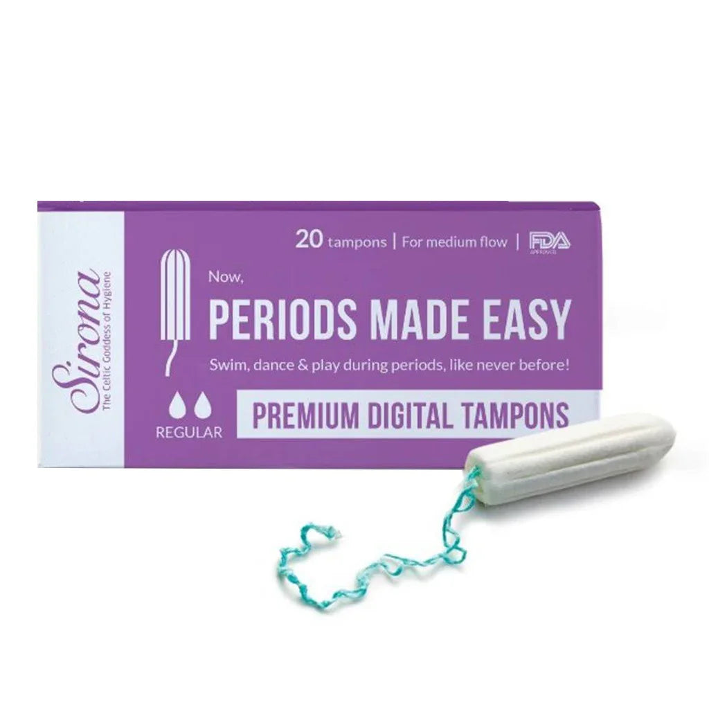 Sirona Now Periods Made Easy Premium Digital Tampons Medium Flow 20's - Easy Pharmacy LLC