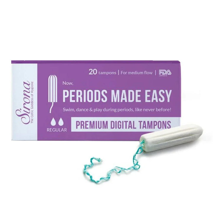 Sirona Now Periods Made Easy Premium Digital Tampons Medium Flow 20's - Easy Pharmacy LLC