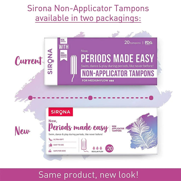 Sirona Now Periods Made Easy Premium Digital Tampons Medium Flow 20's - Easy Pharmacy LLC