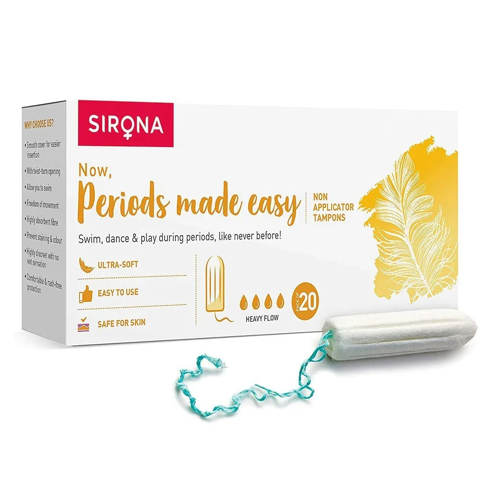 Sirona Now Periods Made Easy Premium Digital Tampons Heavy Flow 20's - Easy Pharmacy LLC