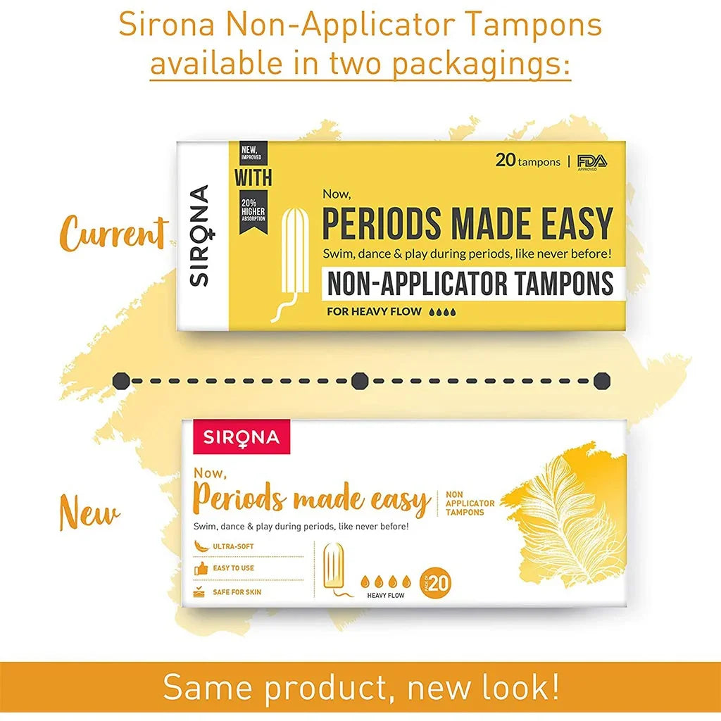 Sirona Now Periods Made Easy Premium Digital Tampons Heavy Flow 20's - Easy Pharmacy LLC