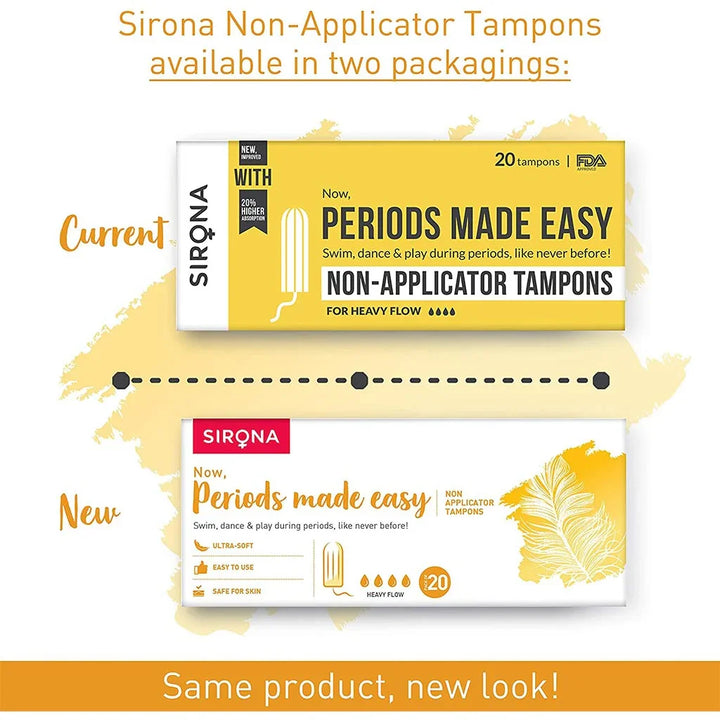 Sirona Now Periods Made Easy Premium Digital Tampons Heavy Flow 20's - Easy Pharmacy LLC