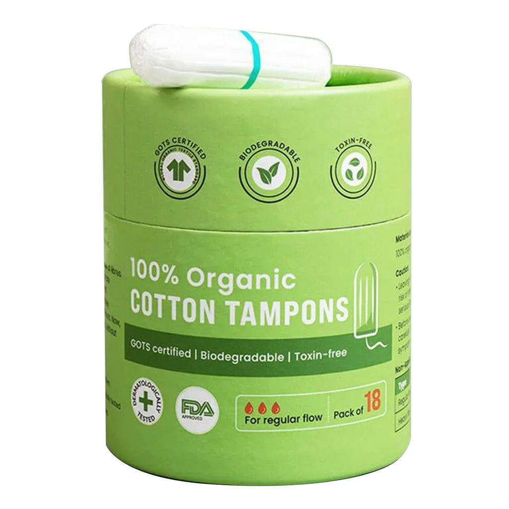 Sirona 100% Organic Cotton Tampons Regular Flow 18's - Easy Pharmacy LLC