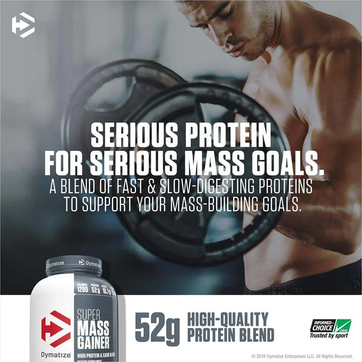 Dymatize Super Mass Gainer Powder, High Protein & Carb Blend, Chocolate 2.7kg - Easy Pharmacy LLC