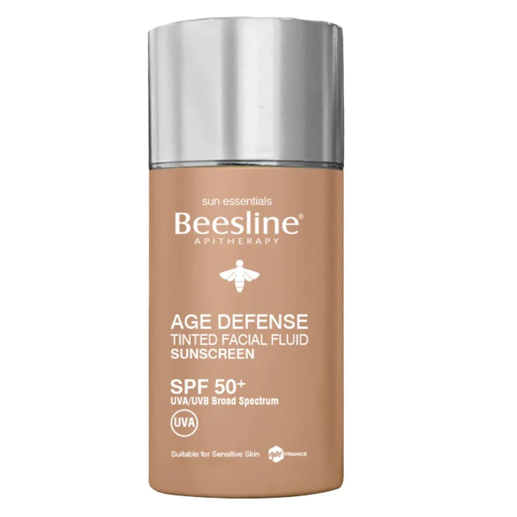 Beesline® Apitherapy Age Defense SPF50+ Facial Fluid Sunscreen Tinted 40 mL - Easy Pharmacy LLC