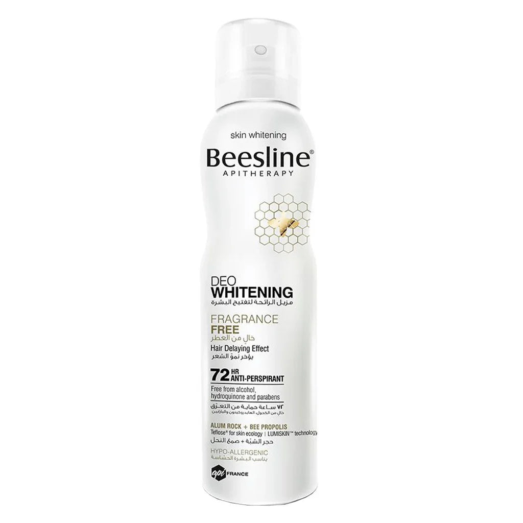 Beesline® Apitherapy Deo Whitening Fragrance Free Deodorant Spray 150 mL - Easy Pharmacy LLC