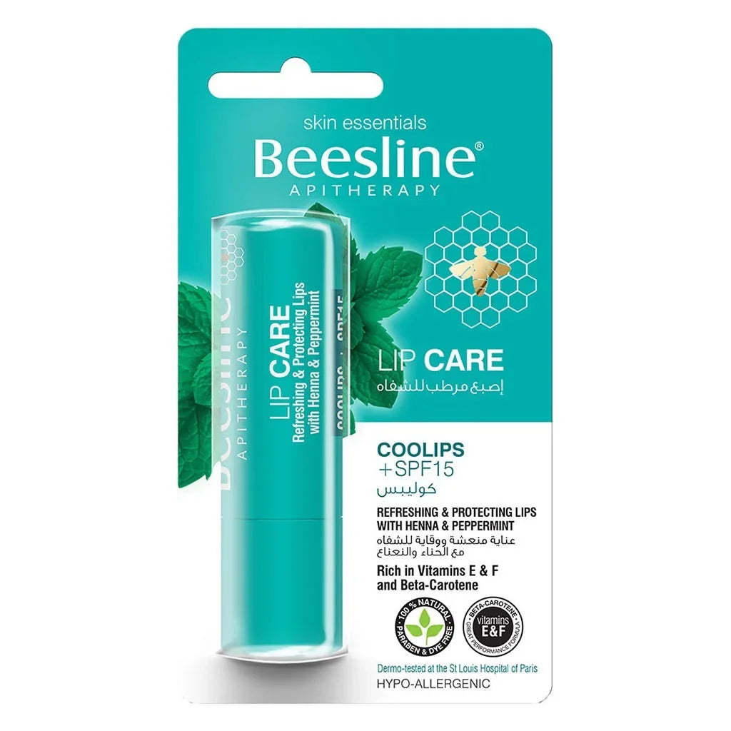 Beesline® Apitherapy Lip Care Stick Cool Lips SPF 15 With Vitamin E & F 4 g - Easy Pharmacy LLC