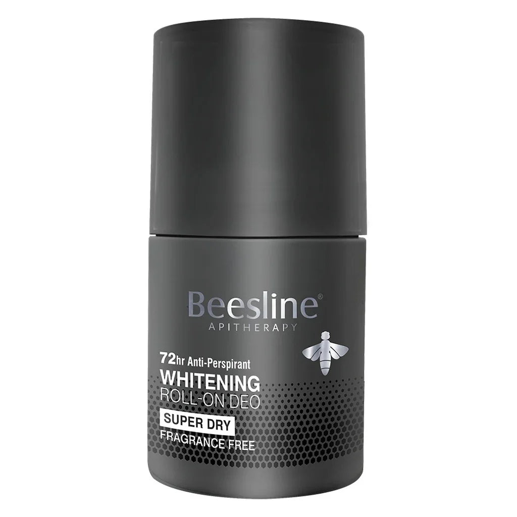 Beesline® Apitherapy Men Whitening Roll-On Deo Super Dry Fragrance Free 50 mL - Easy Pharmacy LLC