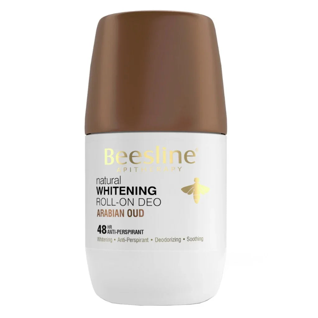 Beesline® Apitherapy Whitening Aluminium Free Deodorant Roll-On Arabian Oud 50 mL - Easy Pharmacy LLC