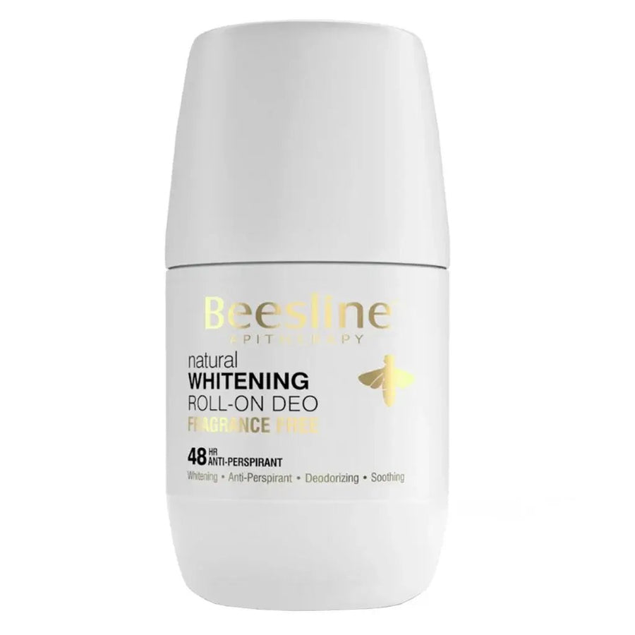 Beesline Apitherapy Whitening Deodorant Roll-On, Fragrance Free, 50ml