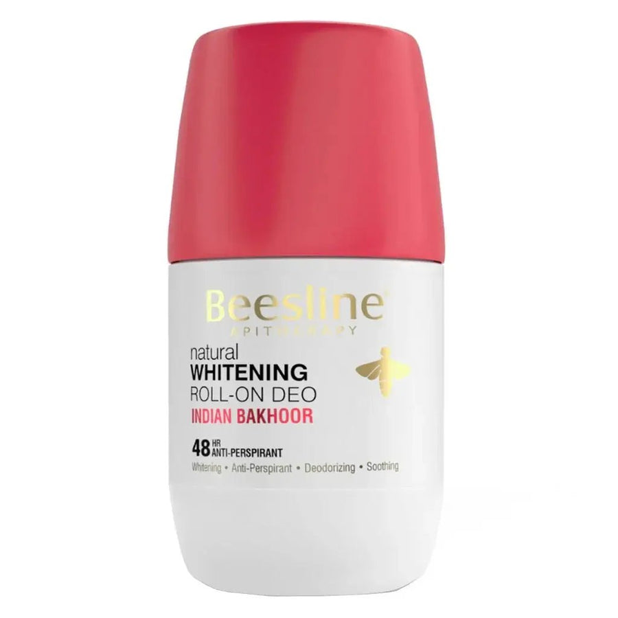 Beesline Apitherapy Whitening Aluminium-Free Deodorant Roll-On, Indian Bakhoor, 50ml