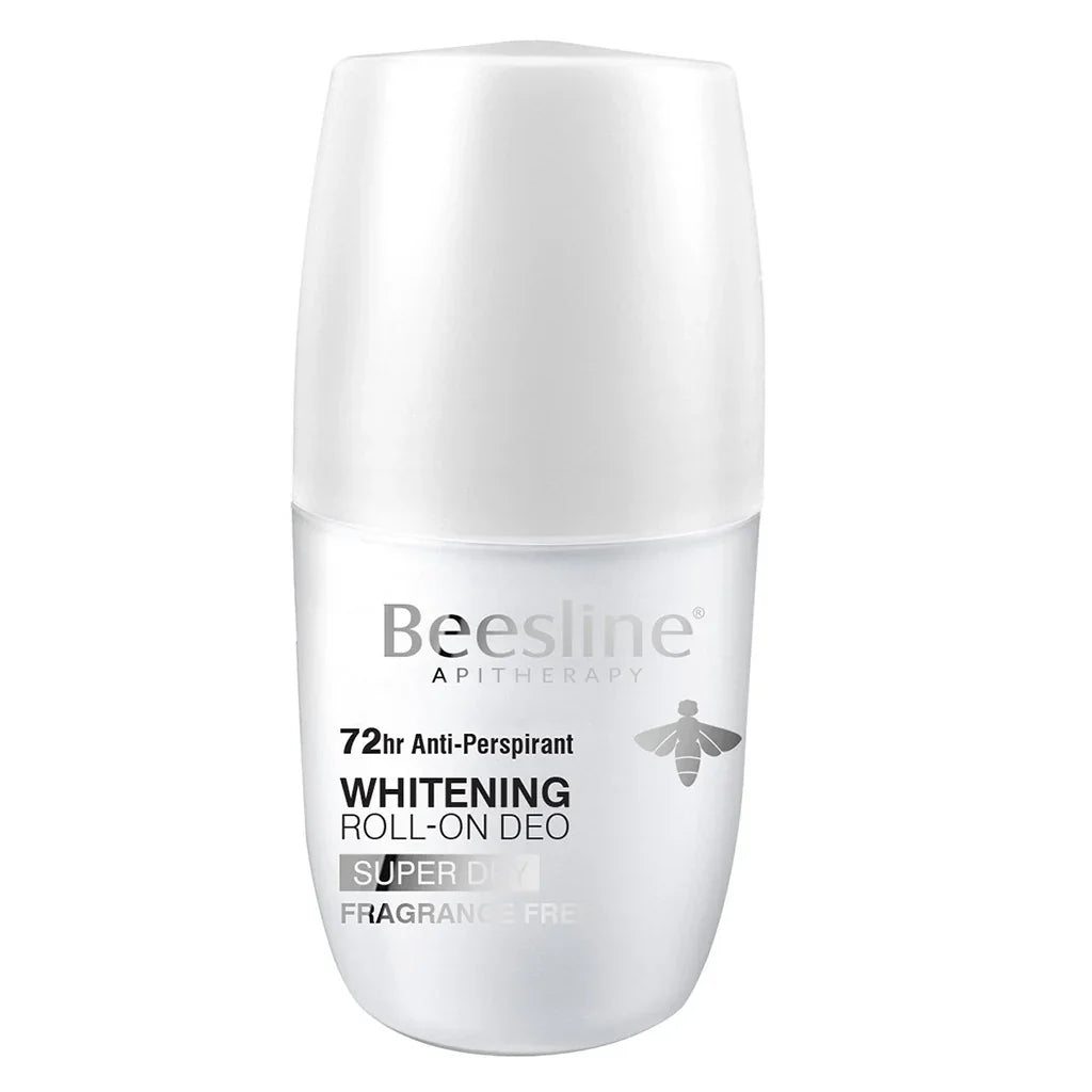 Beesline® Apitherapy Whitening Aluminium Free Deodorant Roll-On Super Dry Fragrance Free 50 mL - Easy Pharmacy LLC