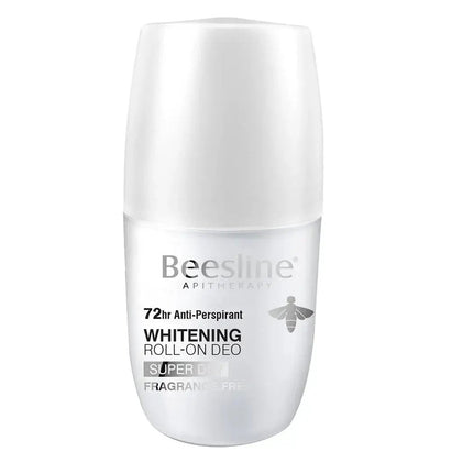 Beesline Apitherapy Whitening Aluminium-Free Deodorant Roll-On Super Dry, Fragrance Free, 50ml