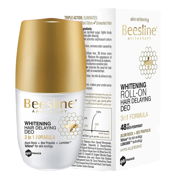 Beesline® Apitherapy Whitening Hair Delaying Deodorant Roll-On 50 mL - Easy Pharmacy LLC