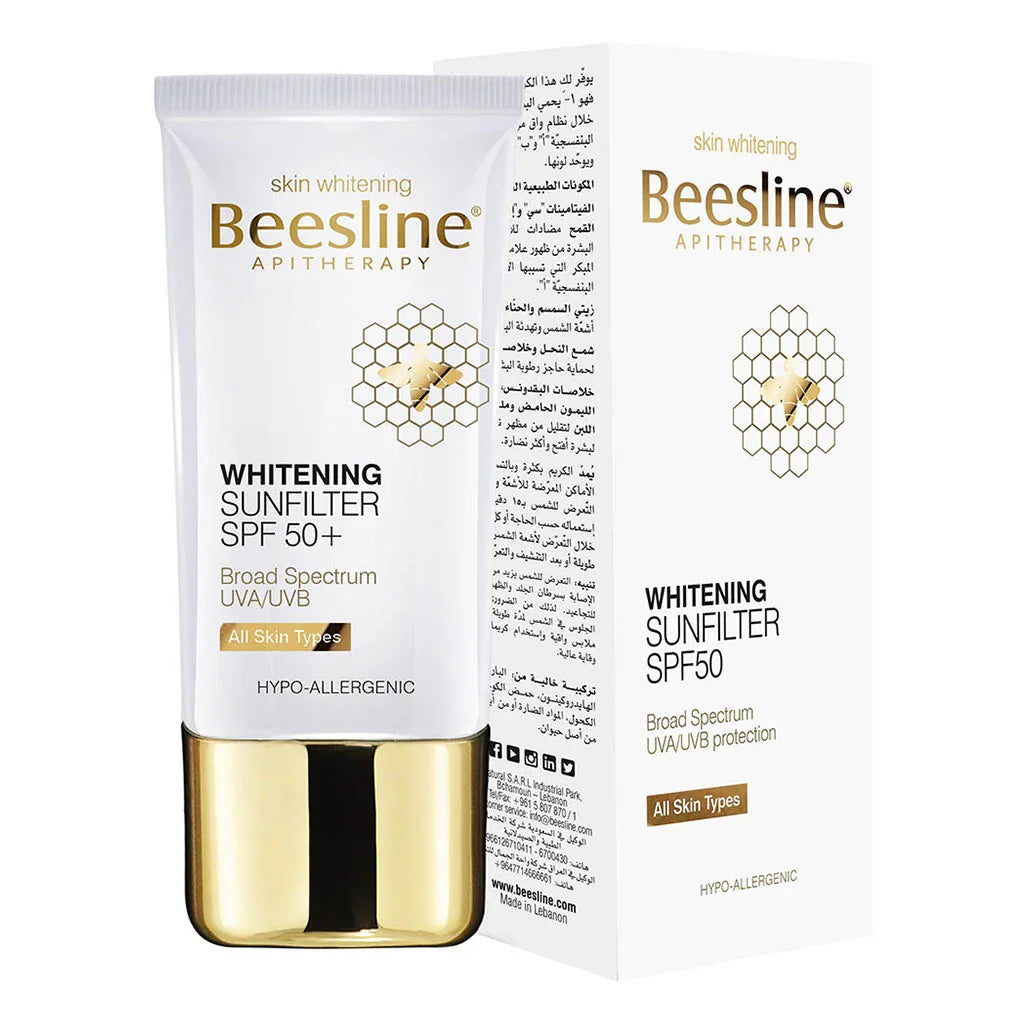 Beesline Whitening Sun Filter SPF50+ Cream 60 mL - Easy Pharmacy LLC