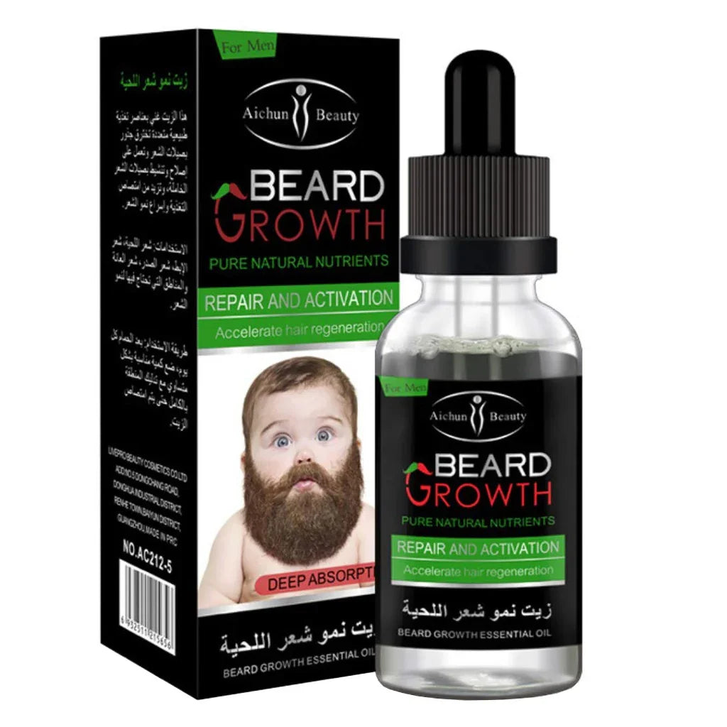 Aichun Beauty Beard Growth Hair Oil 30 mL - Easy Pharmacy LLC