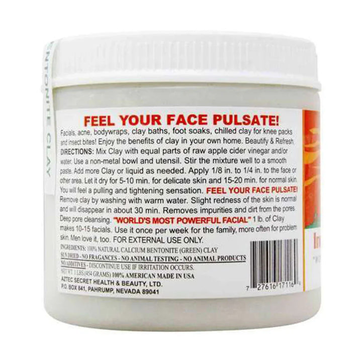 Aztec Secret Health & Beauty Indian Healing Clay 454g - Easy Pharmacy LLC