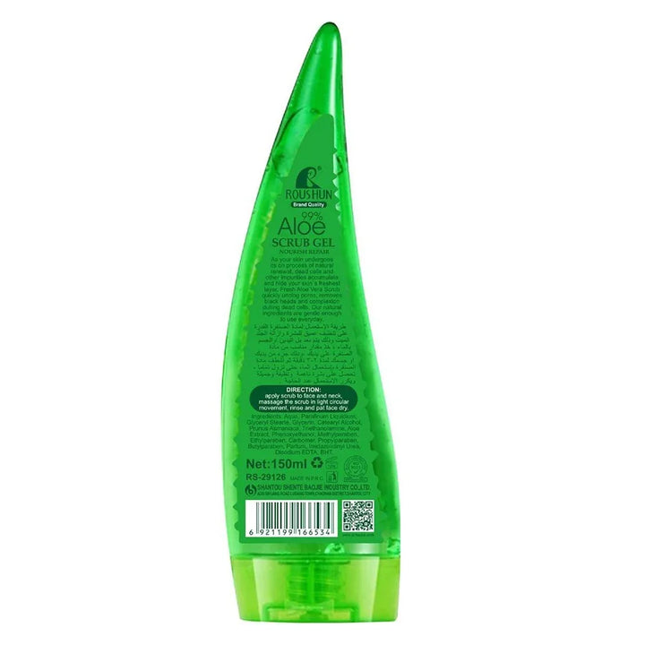 Roushun® Aloe 99% Scrub Gel 150 mL - Easy Pharmacy LLC