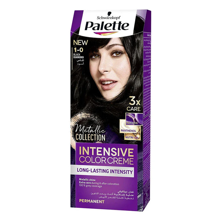 Schwarzkopf Palette Intensive Hair Color Creme 1-0 Black Diamond - Easy Pharmacy LLC
